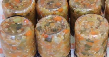 Рецепт Рассольника на зиму с рисом в банках