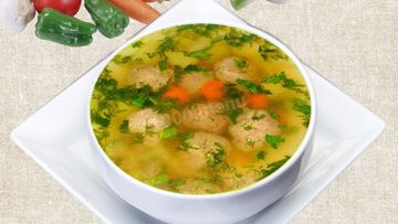 Рецепт Рассольника с фрикадельками из белуги