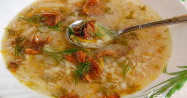 Рецепт Рассольника с грибами