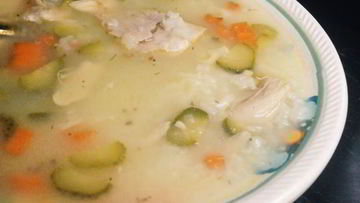Рецепт Рассольника с курицей и рисом
