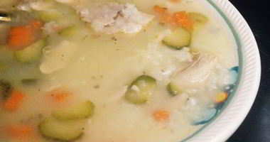 Рецепт Рассольника с курицей и рисом