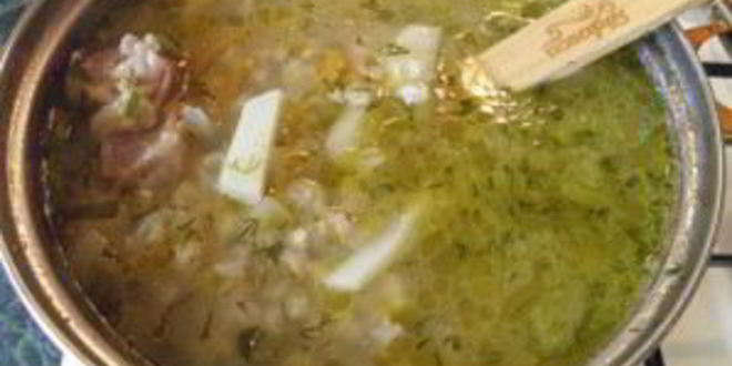 Рецепт рассольника с перловкой и солеными огурцами