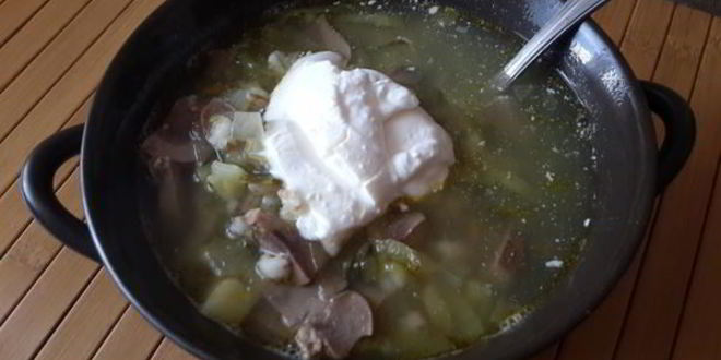 Рецепт рассольника с почками