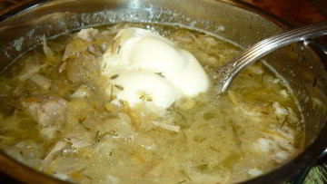 Рецепт Бабушкиных щей из квашеной капусты с горохом