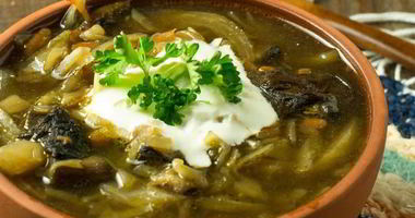 Рецепт Постных грибных щей с черносливом