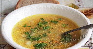 Рецепт Постных щей из крошева с ячневой крупой