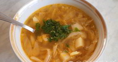 Рецепт Постных щей из свежей капусты