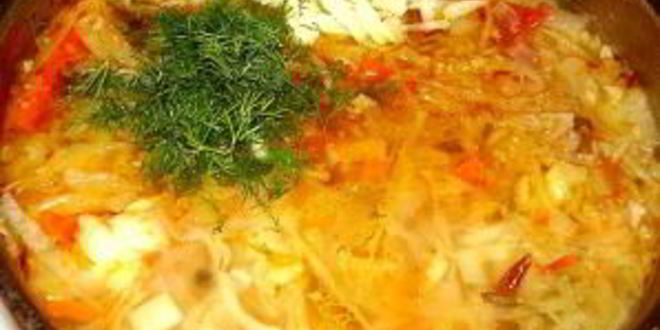 Рецепт щей без мяса
