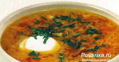 Рецепт Щей из квашеной капусты с грибами