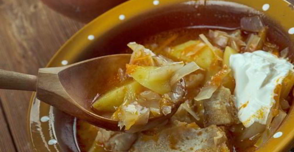 Рецепт щи на курином бульоне из капусты