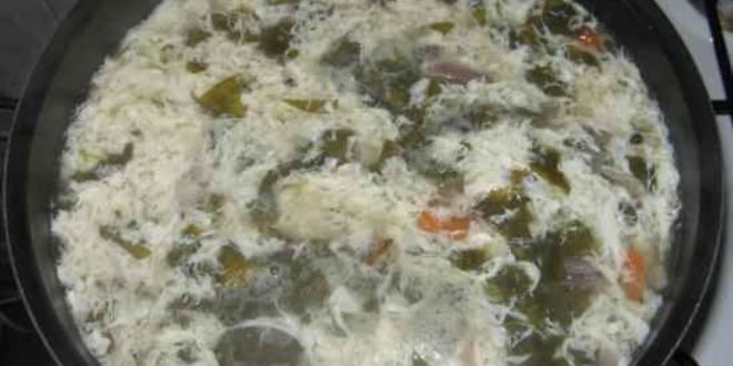 Рецепт щей зеленых