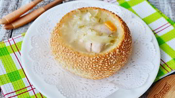 Рецепт Супа Щи в хлебе