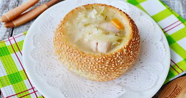 Рецепт Супа Щи в хлебе