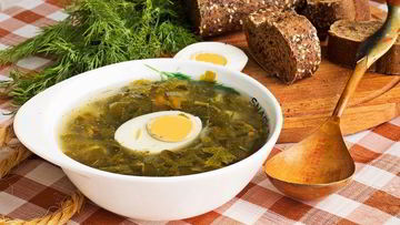 Рецепт Зеленых щей с потрошками