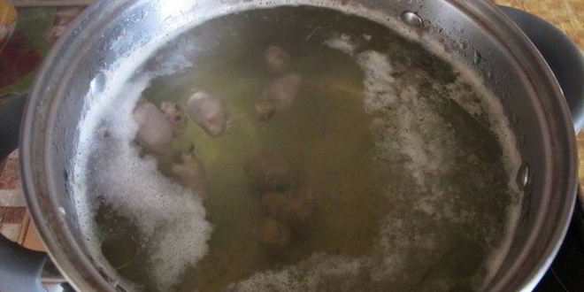 Рецепт зеленых щей с потрошками