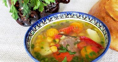 Рецепт Шурпы из баранины в казане