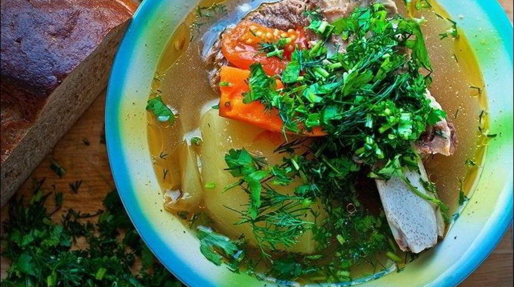 Как приготовить шурпу из говядины на костре