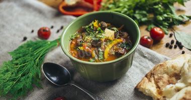 Рецепт Шурпы из говядины в кастрюле