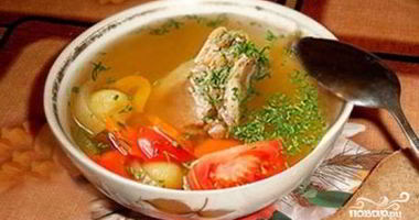 Рецепт Шурпы из курицы с зеленью