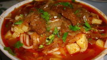 Рецепт Шурпы из свинины в казане