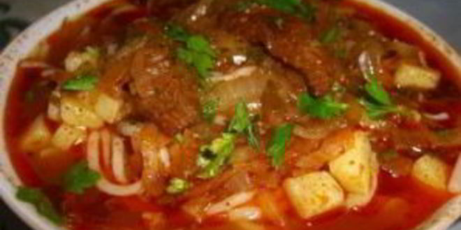 Рецепт шурпы из свинины в казане
