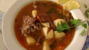 Рецепт Шурпы по-узбекски