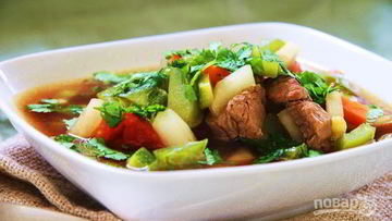 Рецепт Шурпы с бараниной