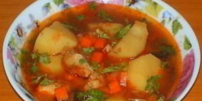 Рецепт шурпы со свининой