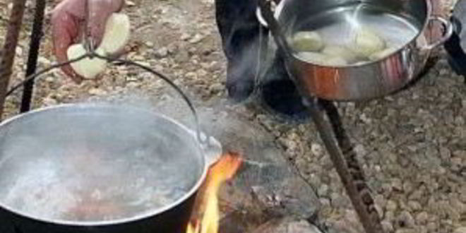 Рецепт шурпы в казане на костре
