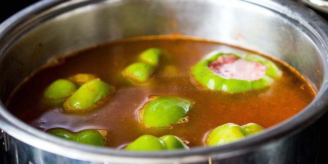 Рецепт супа с фаршированными перцам дулма-шурпа