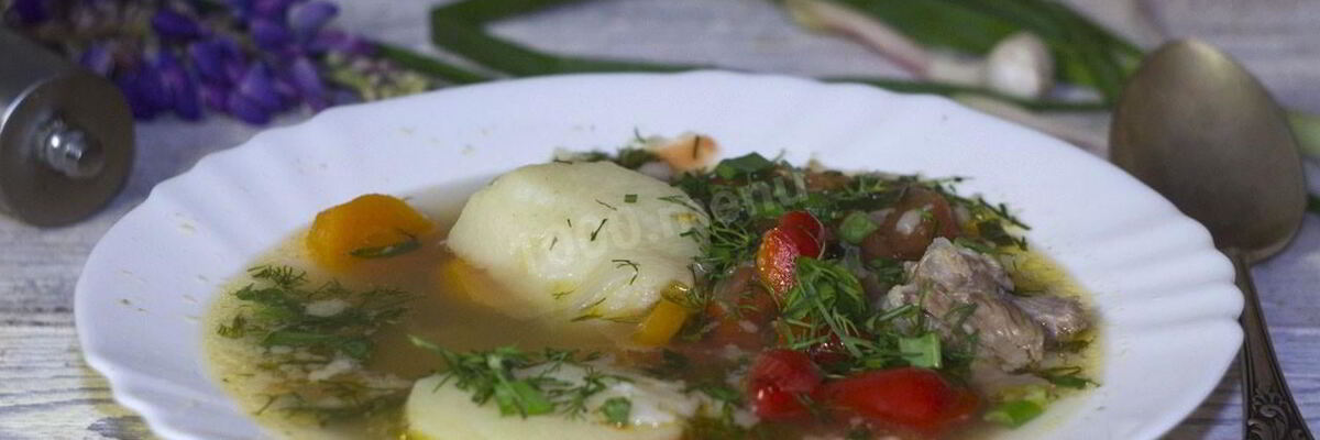 Рецепт Супа шурпа из говядины в казане