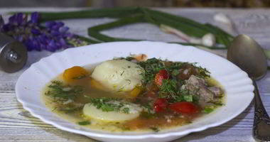 Рецепт Супа шурпа из говядины в казане