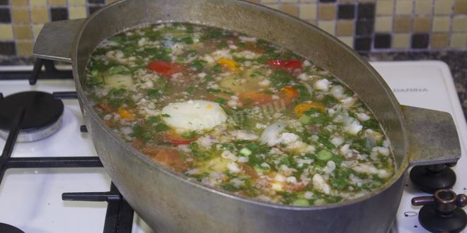 Рецепт супа шурпа из говядины в казане