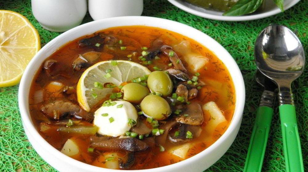 Как приготовить грибную солянку с картошкой