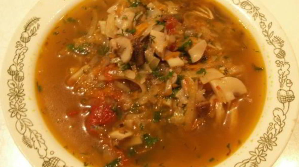 Как приготовить постную солянку из свежей капусты