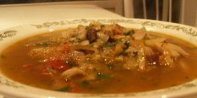 Рецепт постной солянки из свежей капусты