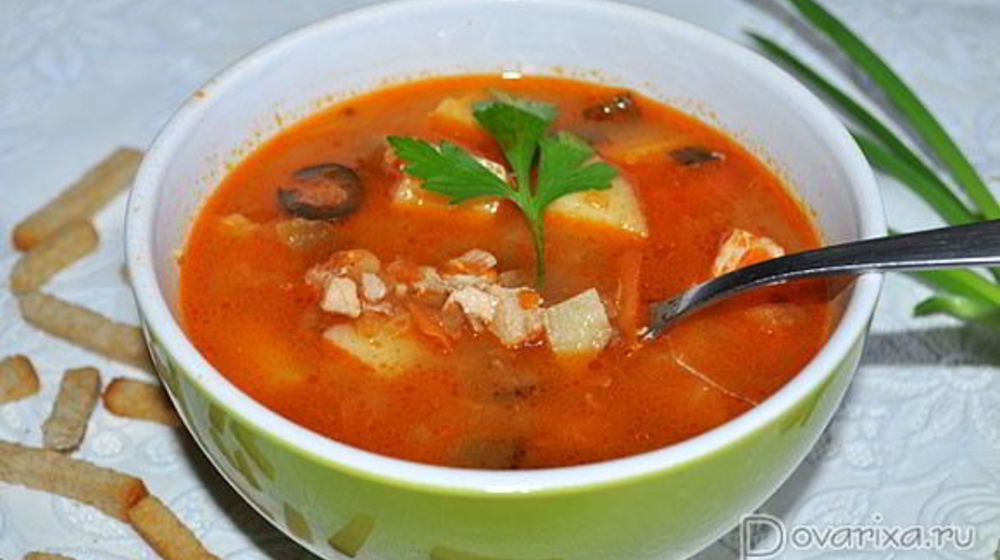 Как приготовить рыбную солянку из горбуши