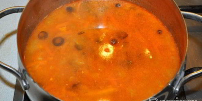 Рецепт рыбной солянки из горбуши