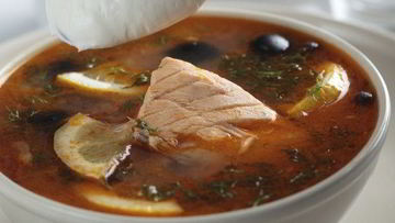 Рецепт Рыбной солянки с кальмарами