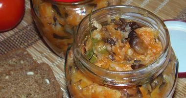 Рецепт Солянки из капусты с грибами на зиму