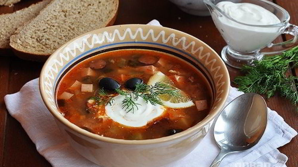 Как приготовить суп-солянку мясная