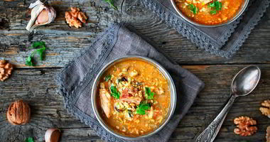 Рецепт Грузинского супа Харчо со свининой