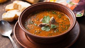 Рецепт Харчо из говядины с грецкими орехами