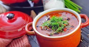 Рецепт Харчо с фасолью и грибами