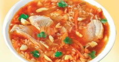 Рецепт Куриного супа-харчо с Ткемали