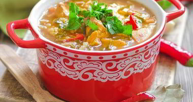 Рецепт Пряного супа харчо с курицей