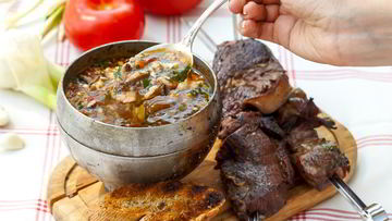 Рецепт Шашлыка из барашка и походный харчо