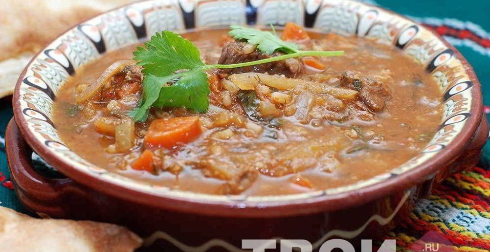 Рецепт куриный суп-харчо с ткемали