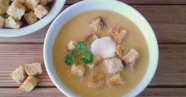 Рецепт Горохового супа-пюре с гренками