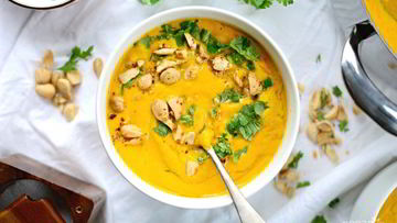 Рецепт Имбирно-морковного суп-пюре